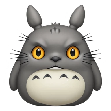 Totoro tierno que se parezca al real  sticker