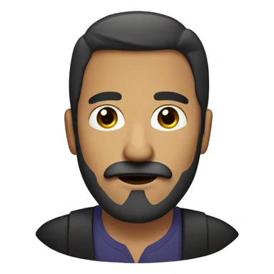 Mexican short dad with beard and mustache  sticker