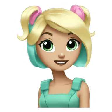 Bubbles grlpowerpuff girls sticker