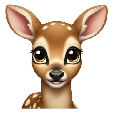 A baby deer sticker