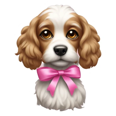rotwellier dog with a pink ribbon  sticker