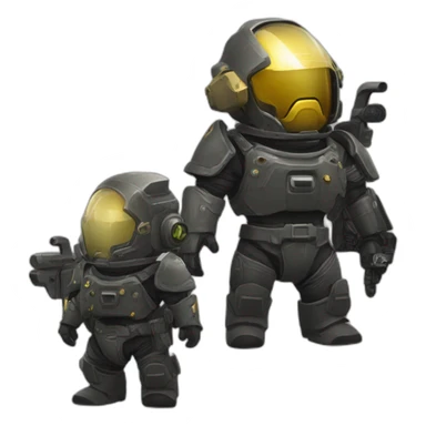 Helldivers 2 meets Winne the Puh sticker