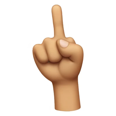 Wagging finger sticker