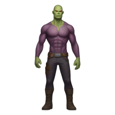 fullbody drax marvel sticker