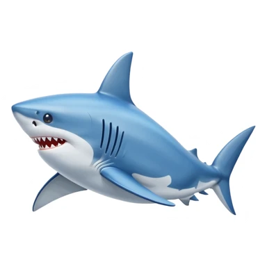 Put blue Nike shoes on the fins of the shark sticker