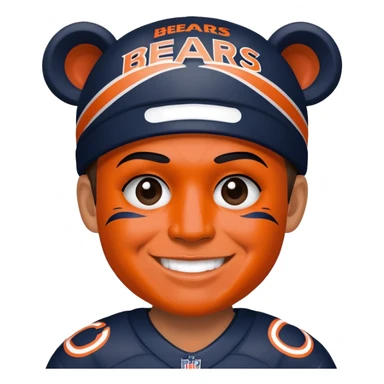 chicago bears fan sticker