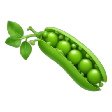 single pea sticker