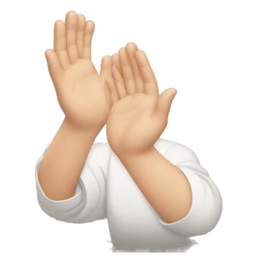 Down syndrome clapping hands sticker