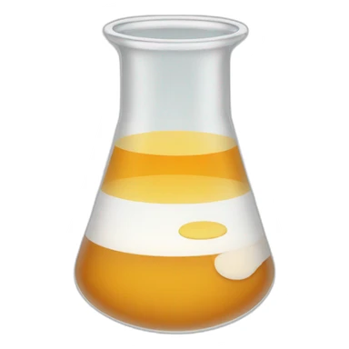 beaker with fluid sticker