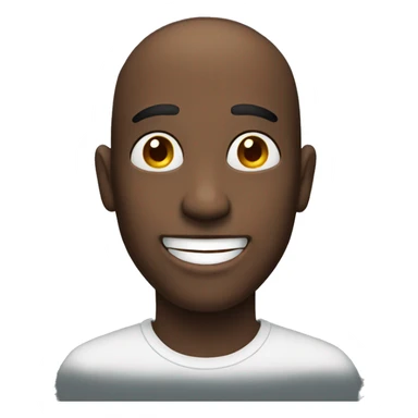 Someone awkward but smiling sticker