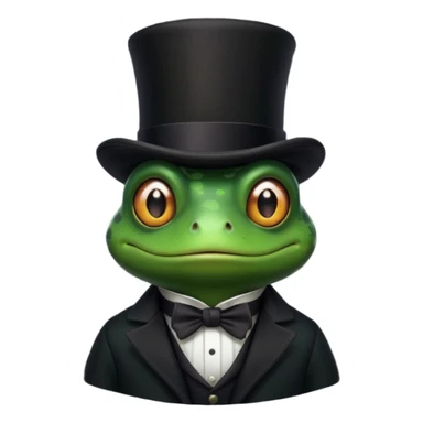 Make a goth frog sticker