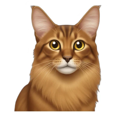 somali cat sticker