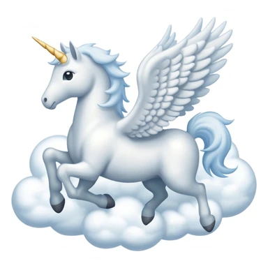 Pegasus made out of  Cloud  sticker