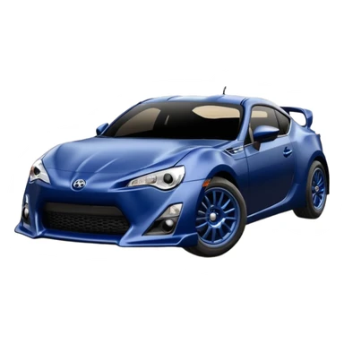 Extremely Distressed dented rusty old Extended wheelbase 2013 scion fr-s dark matte blackened blue 4wd monster Baja desert silver wheeled stadium racer  sticker
