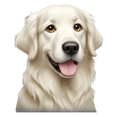 White golden retriever sticker