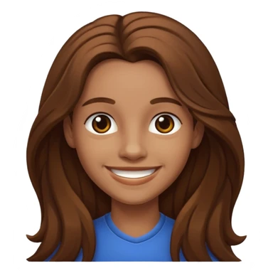 Fab Morvan with long brown hair sticker