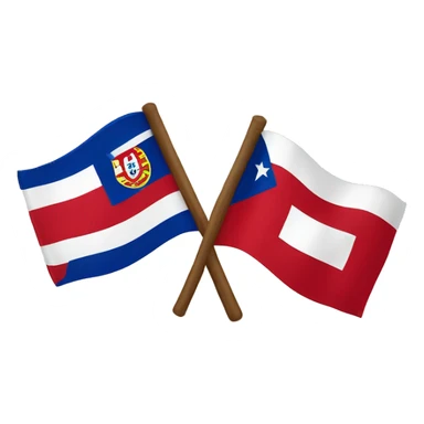 Portugal and Puerto Rico flags as friends  sticker