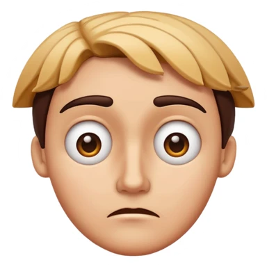 Questioning emoji expression sticker