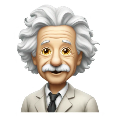 albert einstein happy philosopher sticker