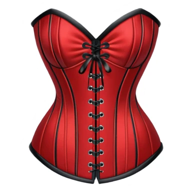 Red dark corset sticker
