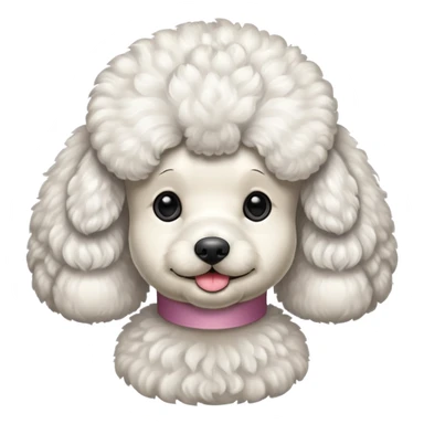 caniche blanco peluqueria canina sticker