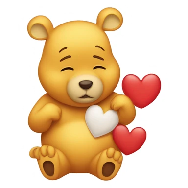I love you more than pooh loves honey  sticker