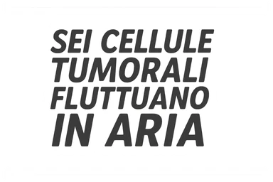 SEI CELLULE TUMORALI FLUTTUANO IN ARIA sticker