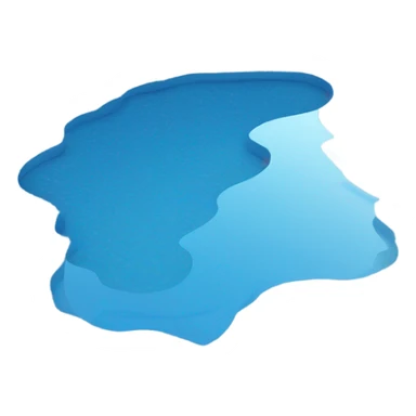 blue beautiful puddle sticker