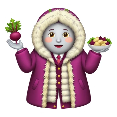 salad herring under a fur coat sticker