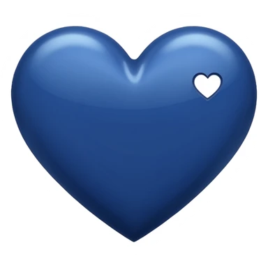 Navy blue heart sticker