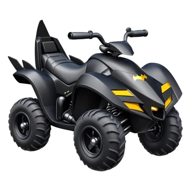 batmobile atv quad cross sticker