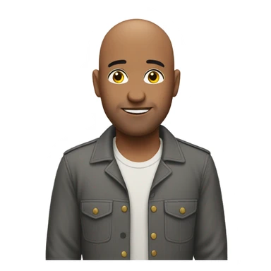 Gay bald guy with Stanley sticker