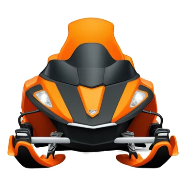 orange polaris Snowmobile sticker