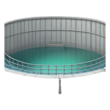 water storage reservoir (pool) level sticker
