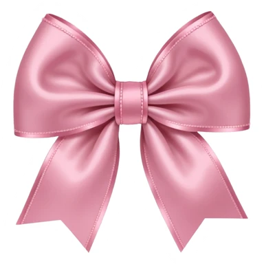 Cute light pink bow  sticker