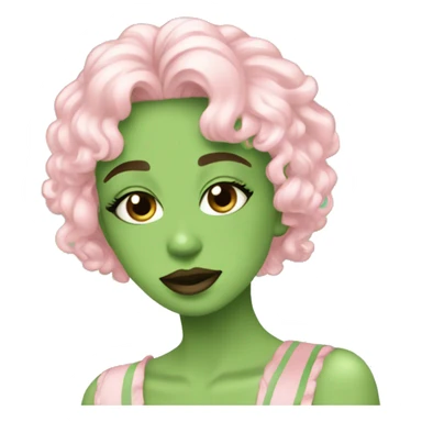Green girly aesthetic ￼ sticker