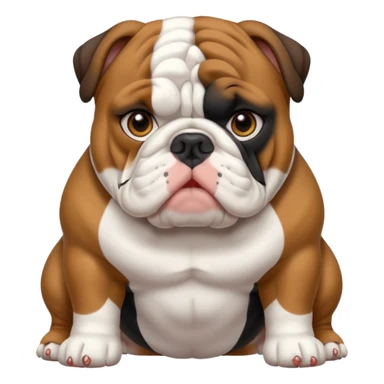english Bulldog Tricolore  sticker