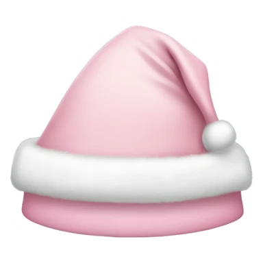 light pink santa hat sticker