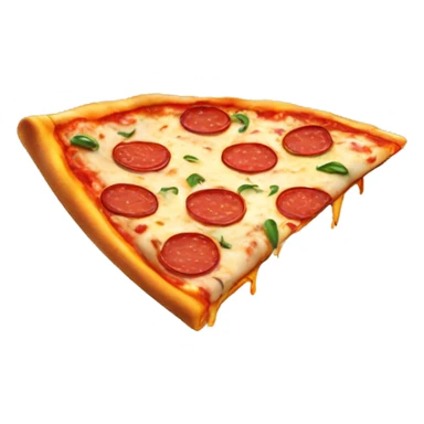 Pizza slice partying sticker