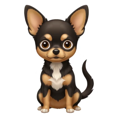 Black and tan chihuahua sticker