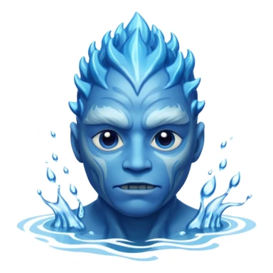 water elemental man sticker