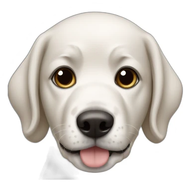 dog with tiera sticker