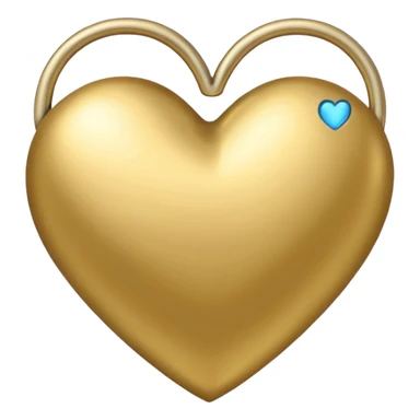 coração dourado estilo dos corações do iphone sticker