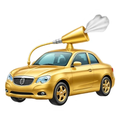Golden Car paint Sprayer sticker