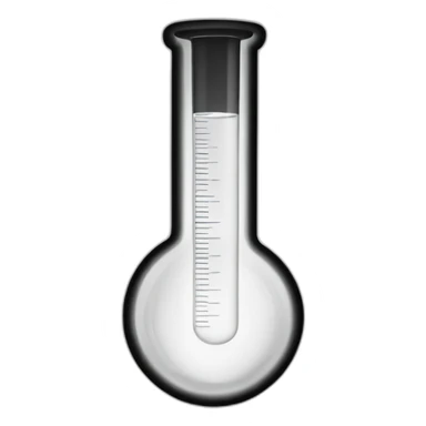 black white chemistry pictogram test tube sticker