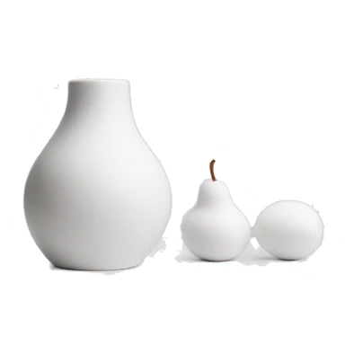 minimalistic white still life sticker