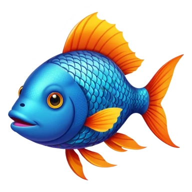 Fly high fish sticker