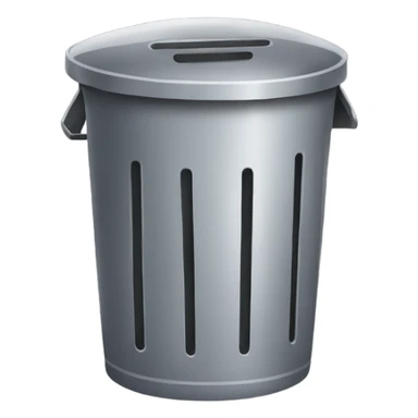 Trash can emoji sticker