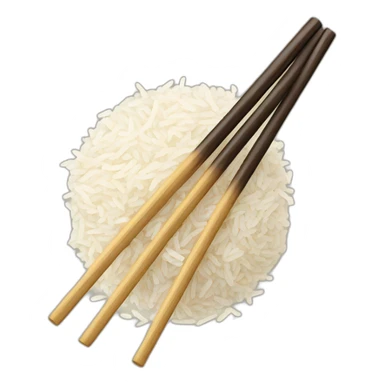 chopsticks in rice sticker