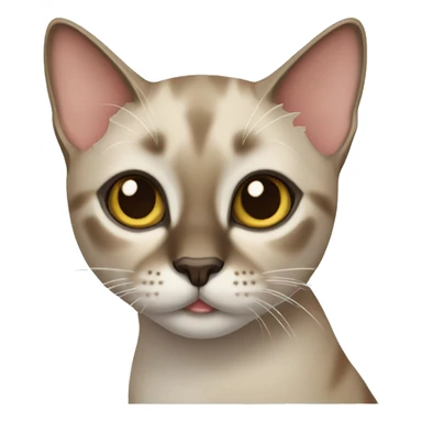 tabby siamese cat sticker